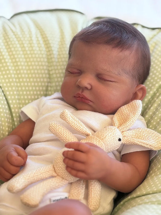 Muñeco  Reborn Realista Santiago Niño 50cm y 1.400 kg + Pack Premium