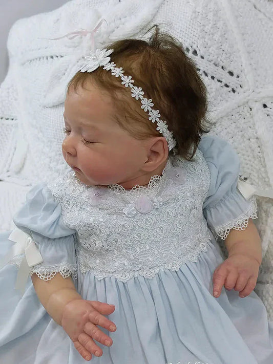 Muñeca Reborn Realista Helen Niña 44cm y 1.400 kg + Pack Premium
