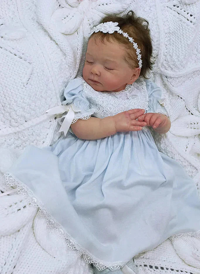 Muñeca Reborn Realista Helen Niña 44cm y 1.400 kg + Pack Premium