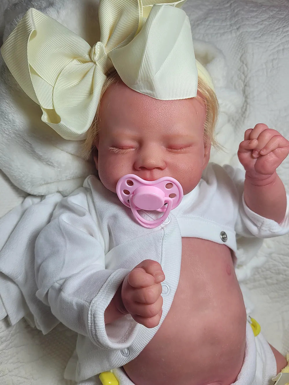 Muñeca Reborn Realista Maria niña 45cm y 1.600kg + Pack Premium
