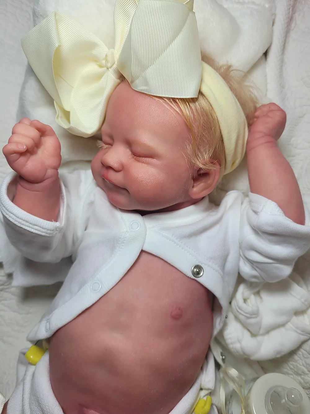 Muñeca Reborn Realista Maria niña 45cm y 1.600kg + Pack Premium