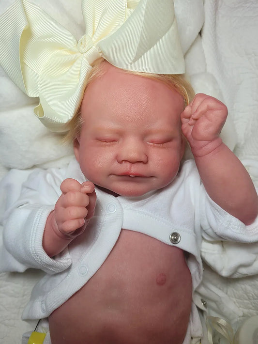 Muñeca Reborn Realista Maria niña 45cm y 1.600kg + Pack Premium