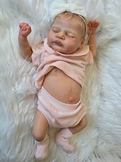 Muñeca Reborn Realista Emilía niña 49cm y 1.700kg + Pack Premium