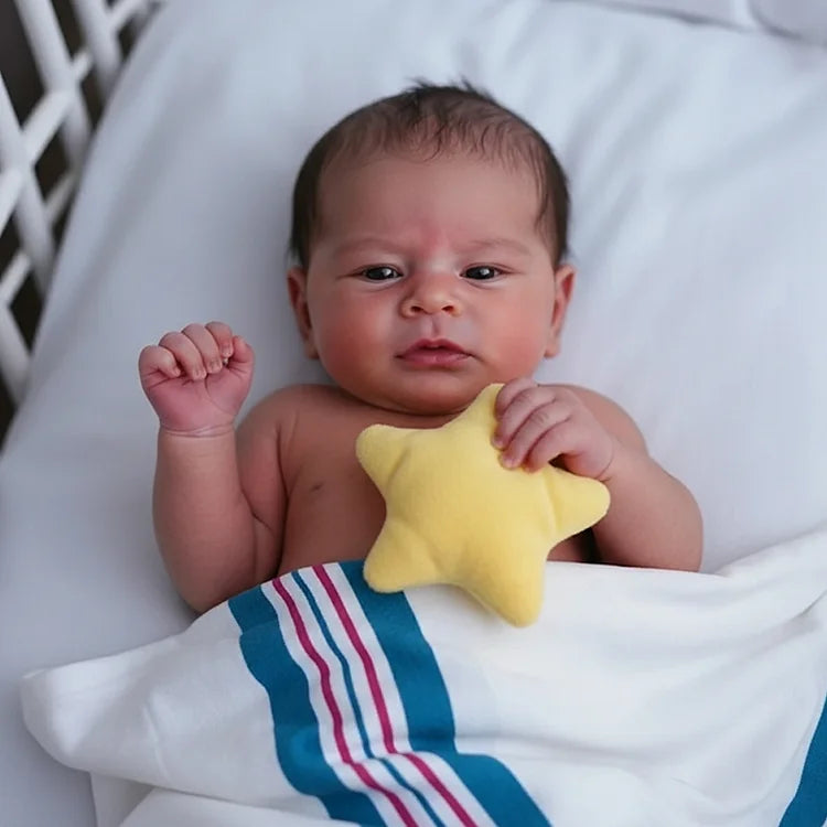 Muñeco Reborn Realista João Niño 44cm y 1.400 kg + Pack Premium