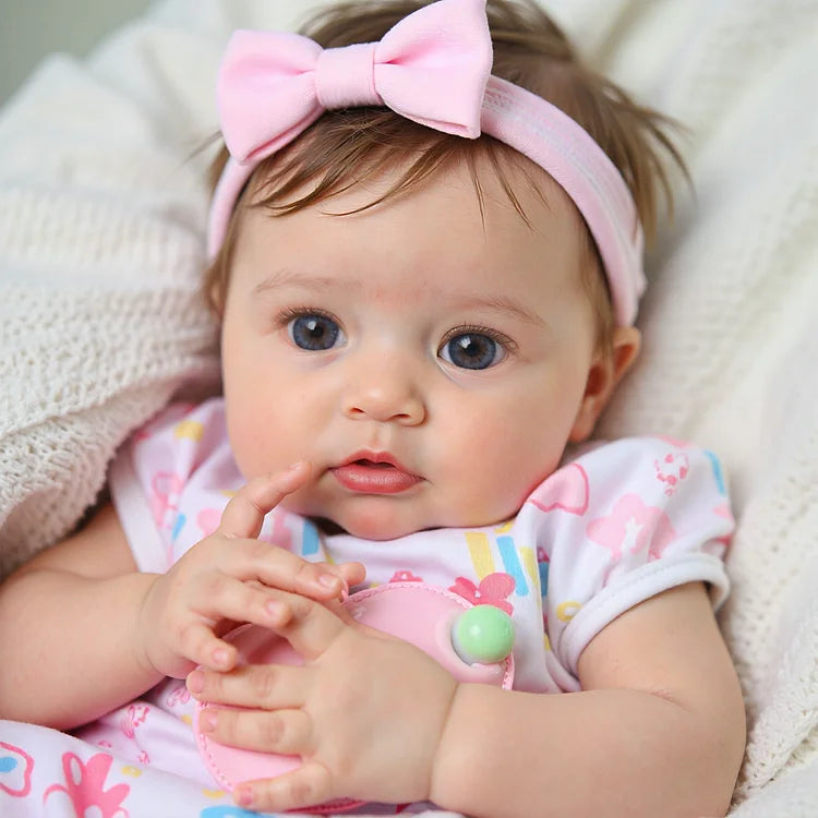 Muñeca Reborn Realista Lorena niña 44cm y 1.600kg + Pack Premium