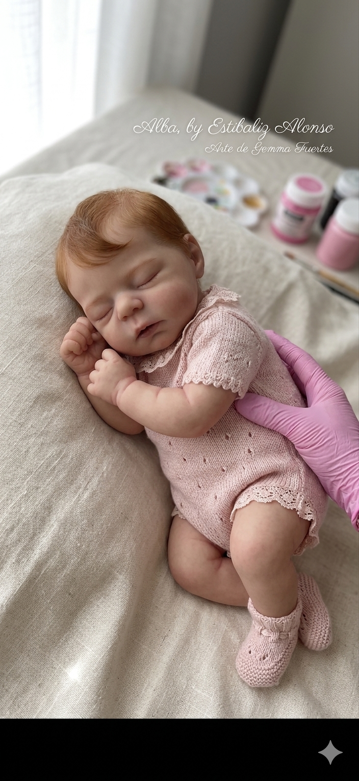 Muñeca Reborn Realista Isabella niña 44cm y 1.400kg + Pack Premium