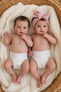 Muñecos Reborns Realistas Matheus y Mía Niño y Niña 47cm y 1.600 kg +  2 Pack Premium