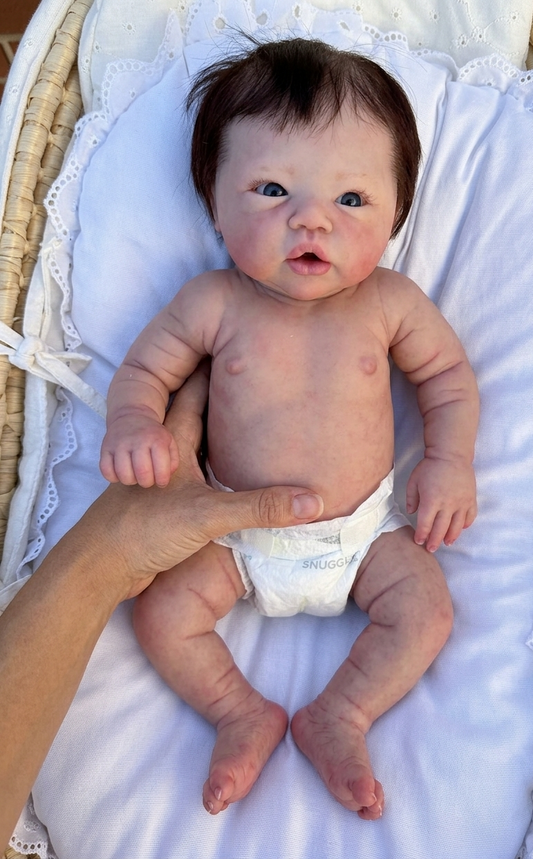 Muñeca Reborn Emy Niña 45cm y 1.900 kg + Pack Premium