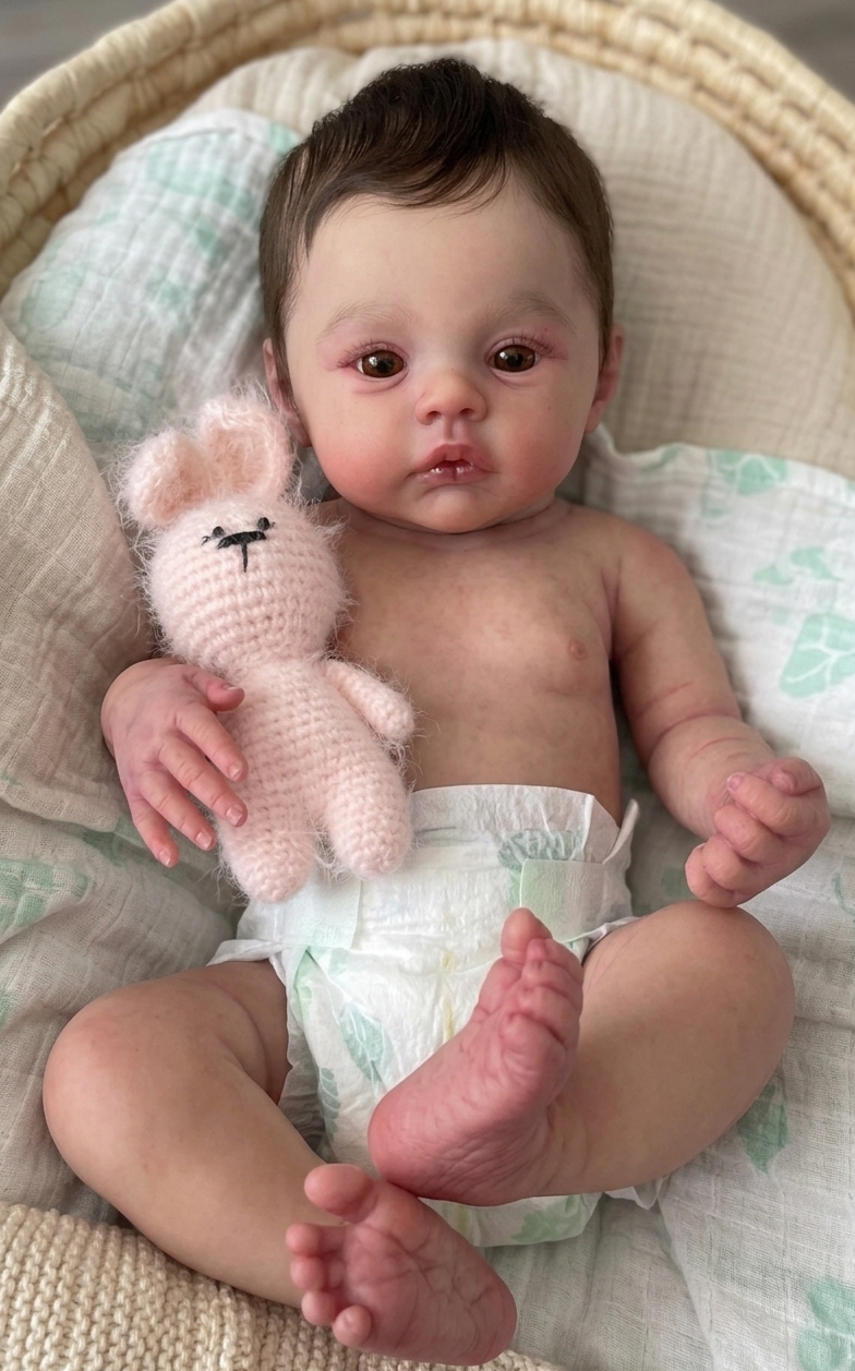 Muñeca Reborn Valentina Niña  54cm y 1.800 kg + Pack Premium