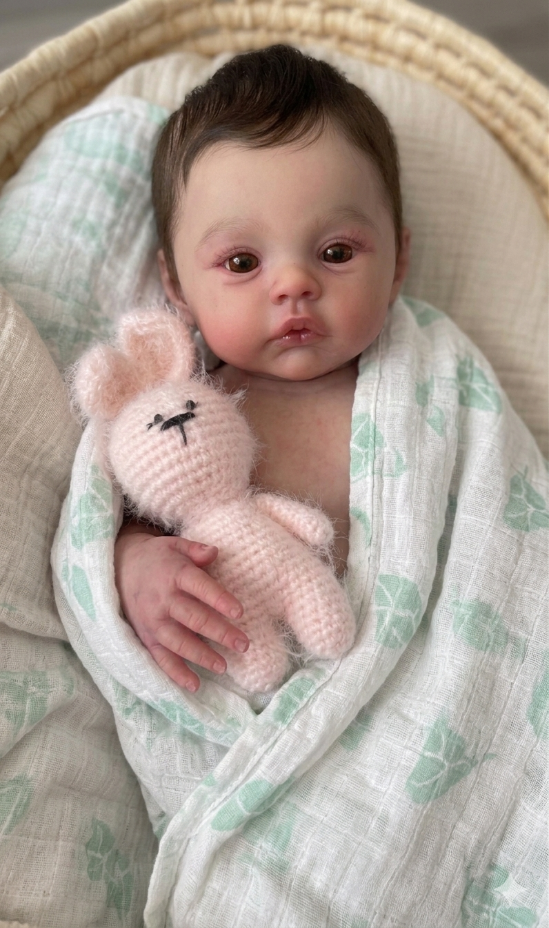 Muñeca Reborn Valentina Niña  54cm y 1.800 kg + Pack Premium