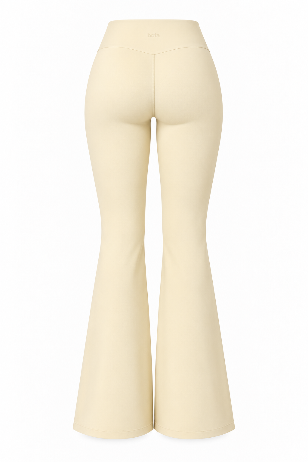 Organic Cotton Flare Leggings - Buttercream