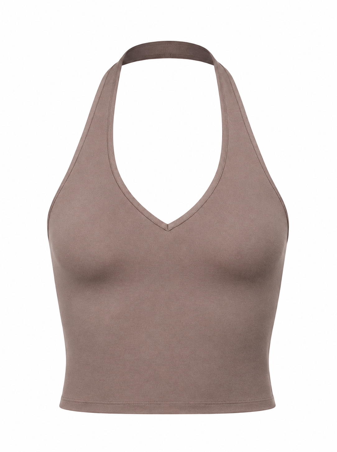 Organic Cotton Halter Top & Scrunch Shorts Set | Truffle