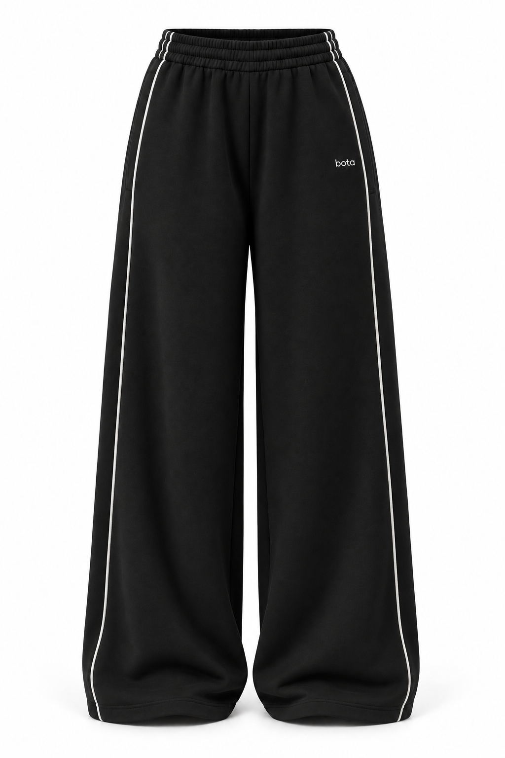 Organic Cotton Sports Bra & Sweatpants Set | Black