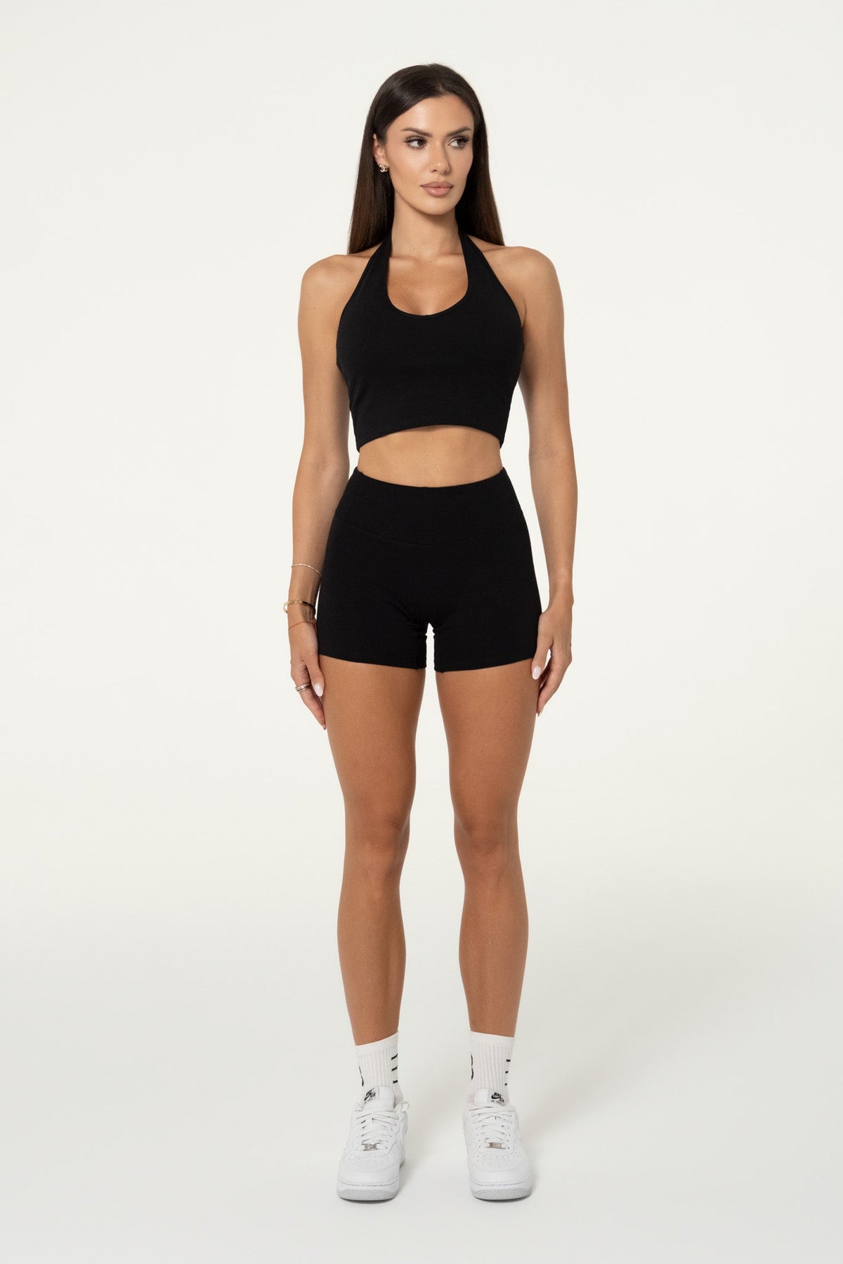Organic Cotton Invisible Scrunch Shorts - Black