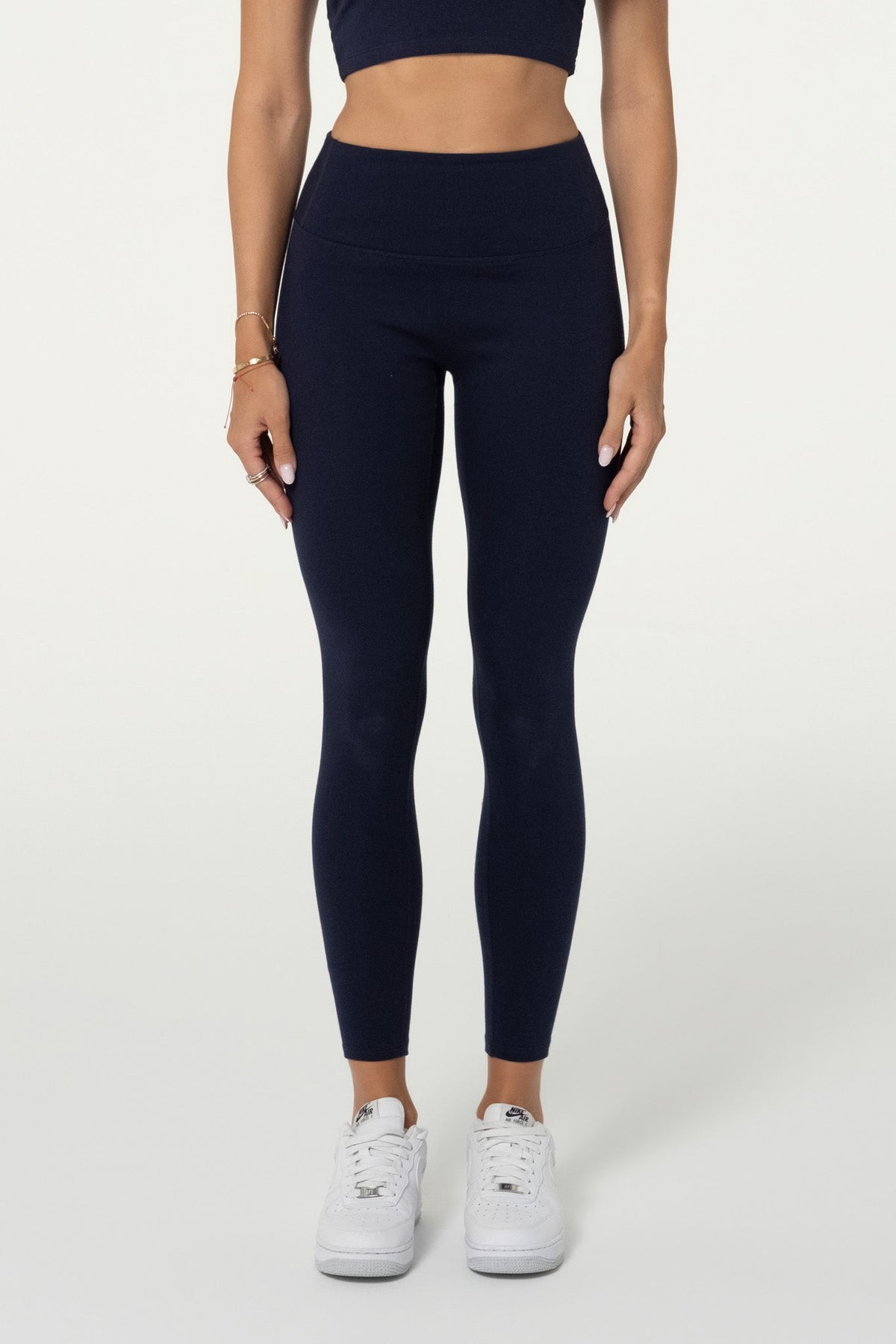 Organic Cotton Invisible Scrunch Leggings - Navy