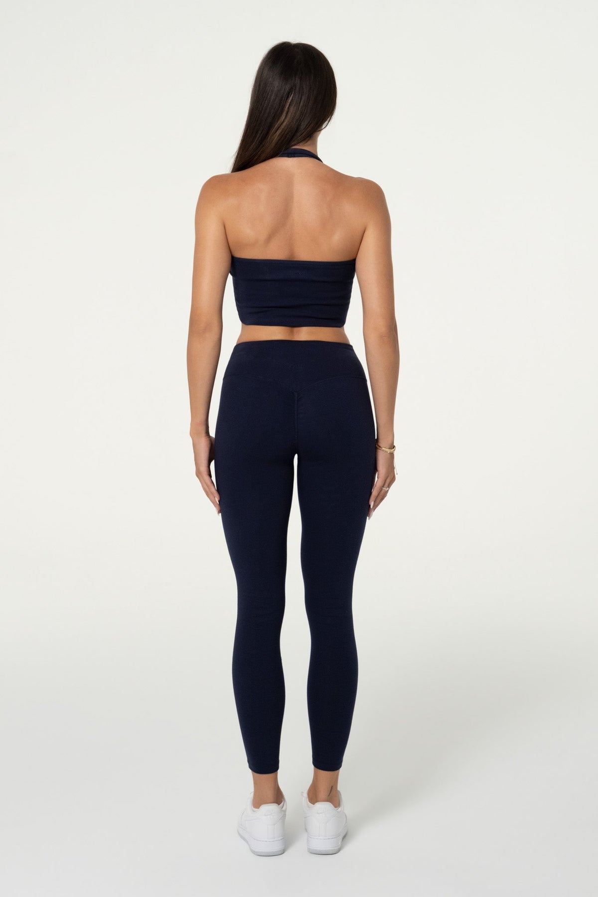 Organic Cotton Halter Top - Navy