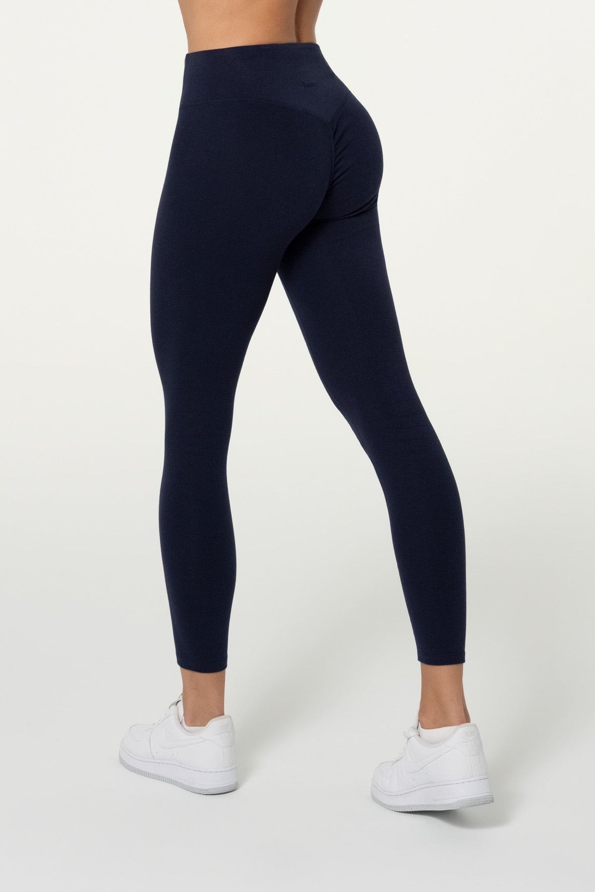 Organic Cotton Invisible Scrunch Leggings - Navy