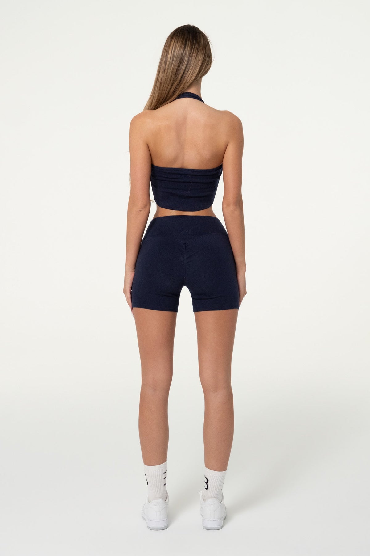 Organic Cotton Halter Top - Navy