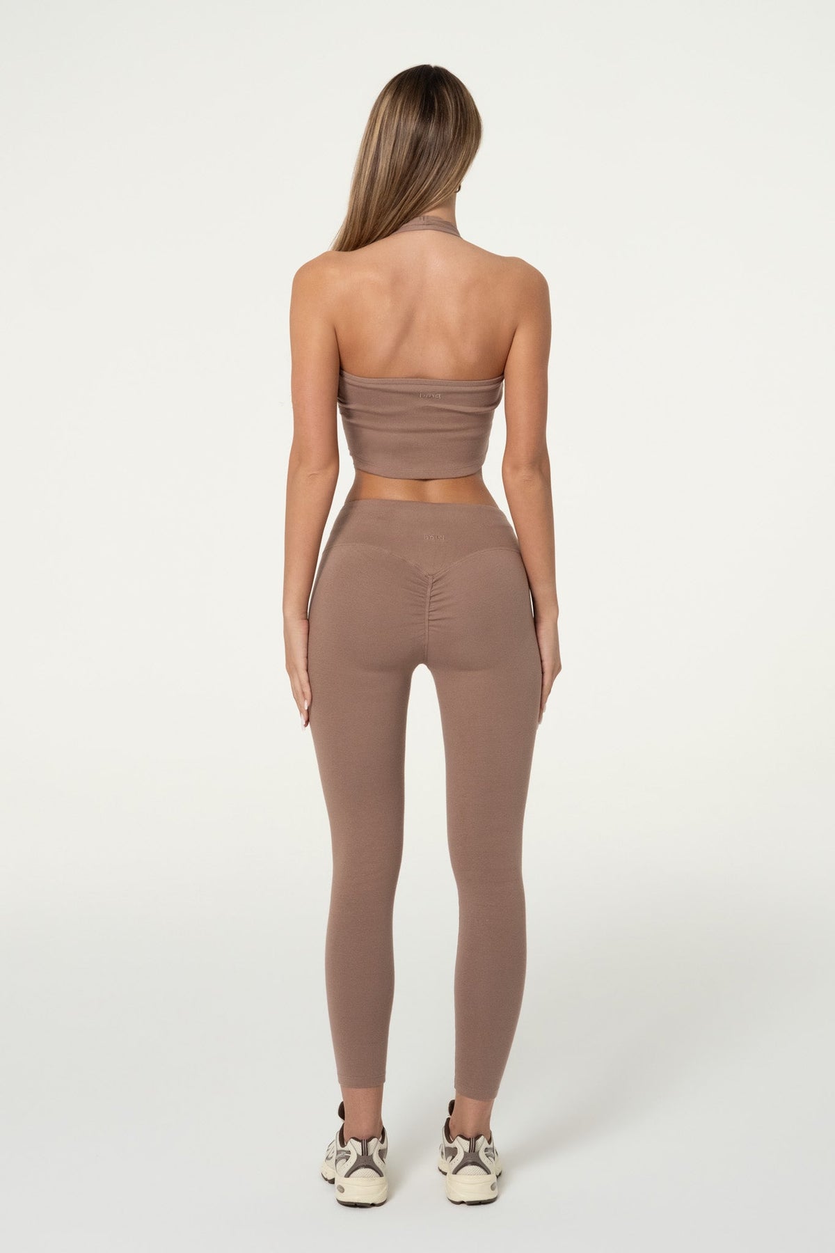 Organic Cotton Halter Top - Truffle