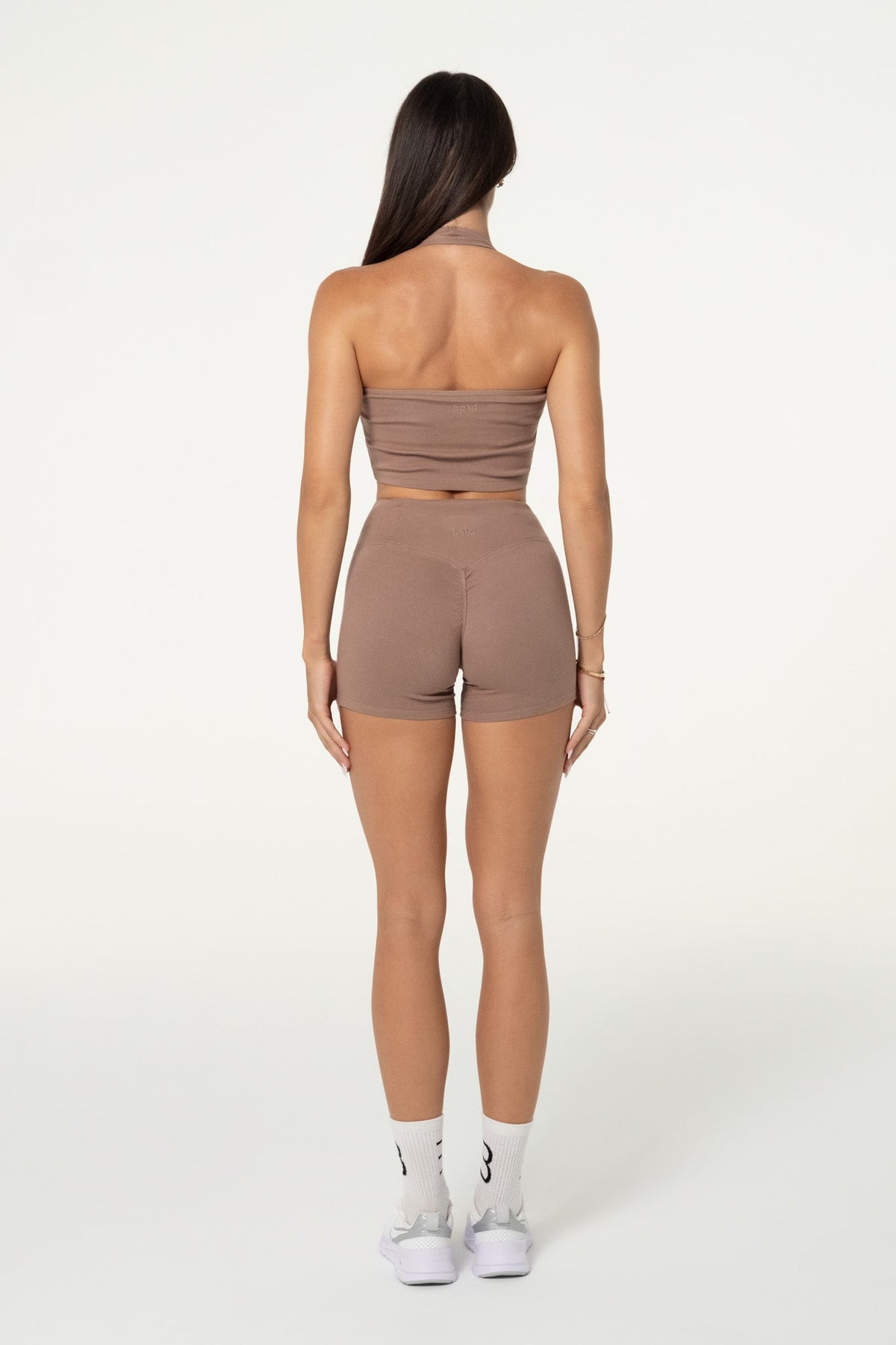 Organic Cotton Halter Top - Truffle
