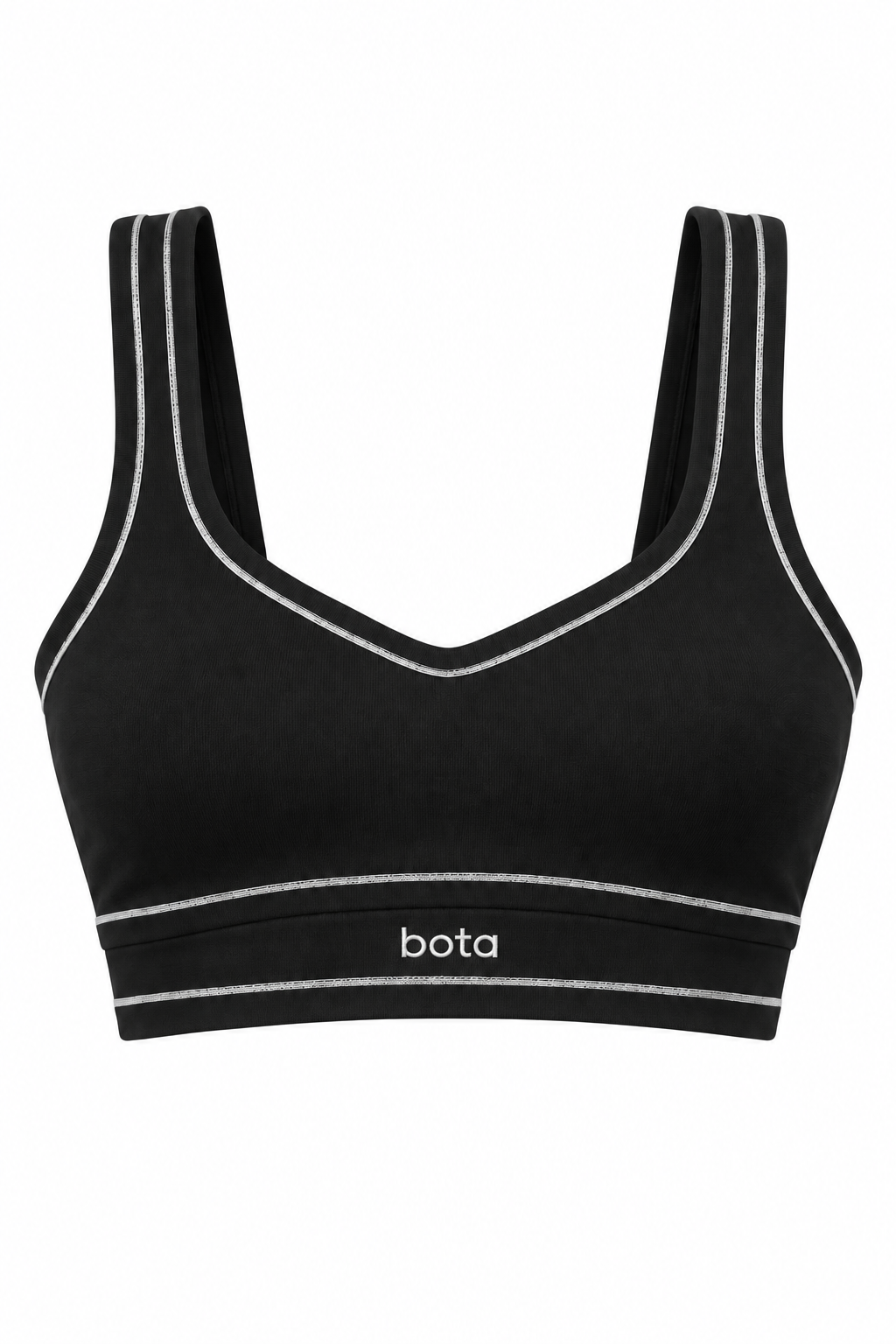Organic Cotton Sports Bra & Sweatpants Set | Black