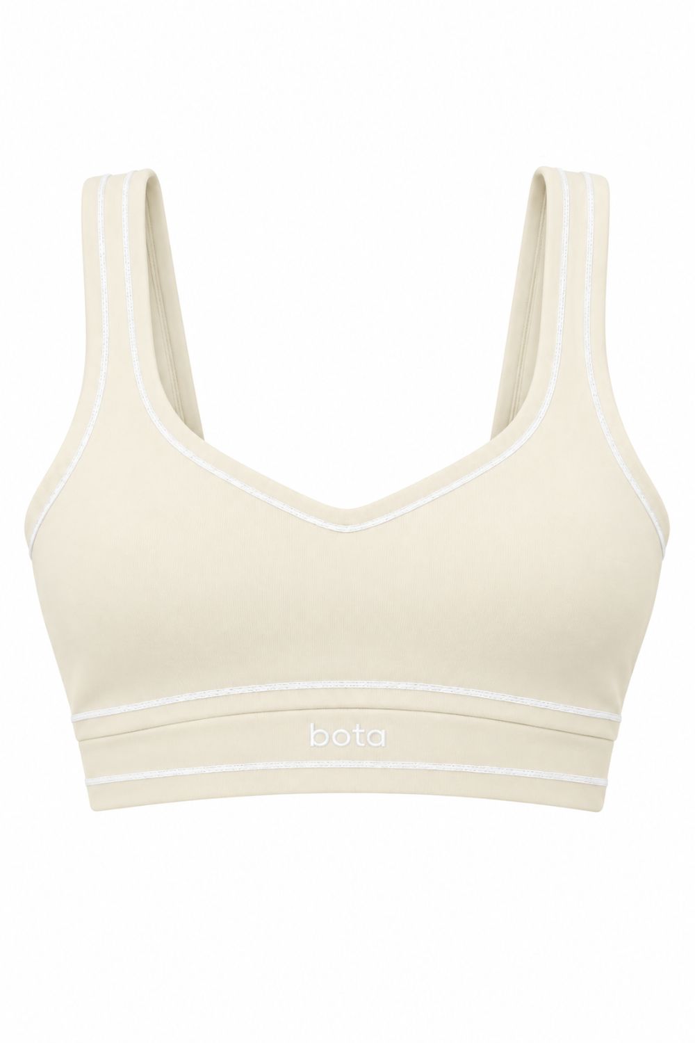 Organic Cotton Sports Bra - Buttercream