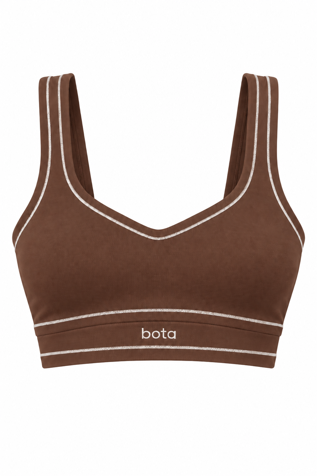 Organic Cotton Sports Bra & Sweatpants Set | Chestnut