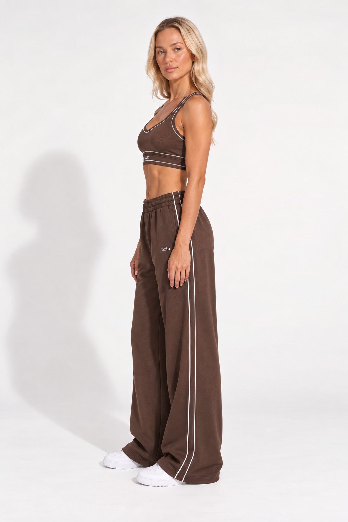 100% Organic Cotton Oversized Sweatpants - Chestnut